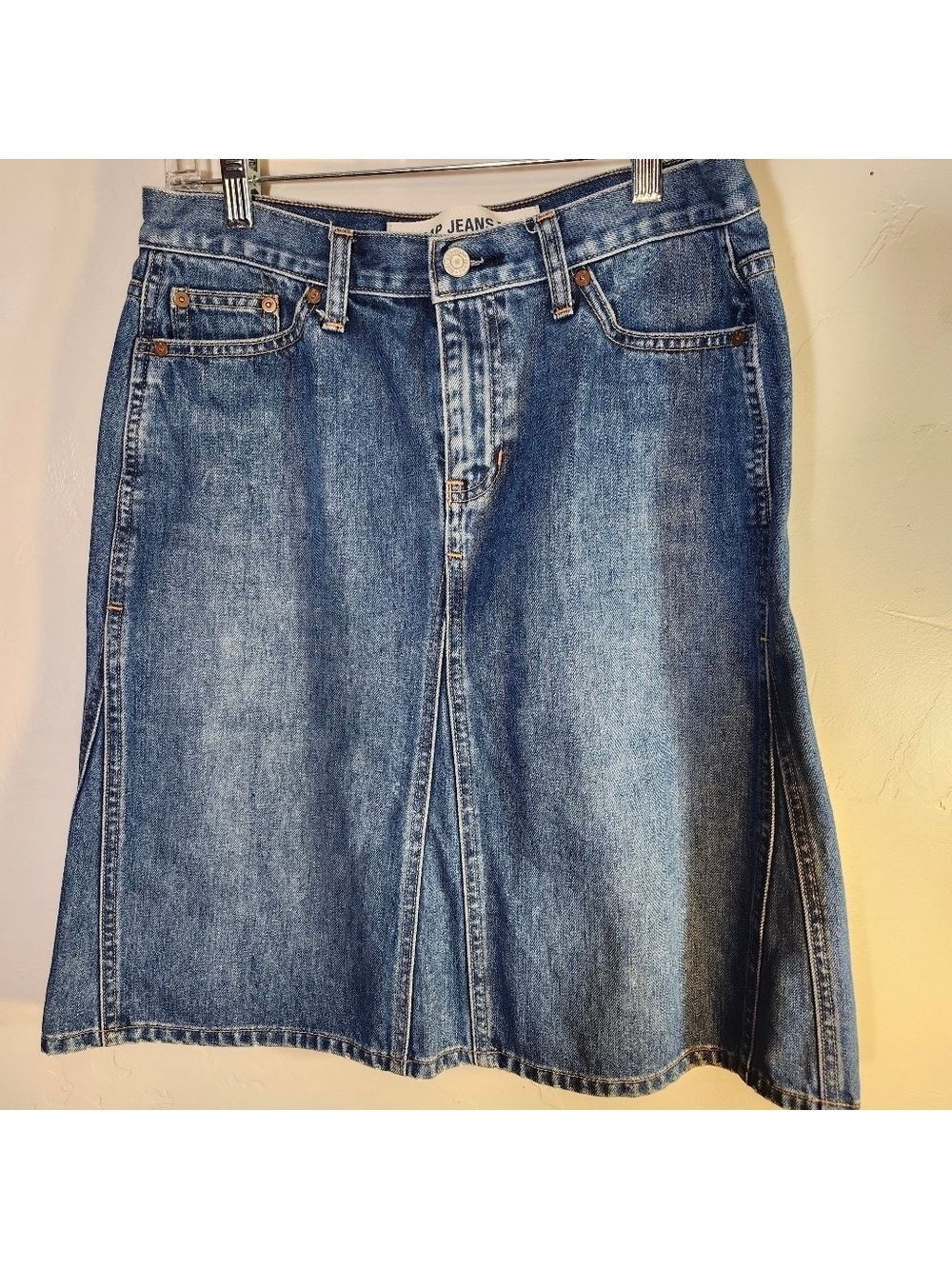 Gap Classic Blue Denim Skirt Sz 8
